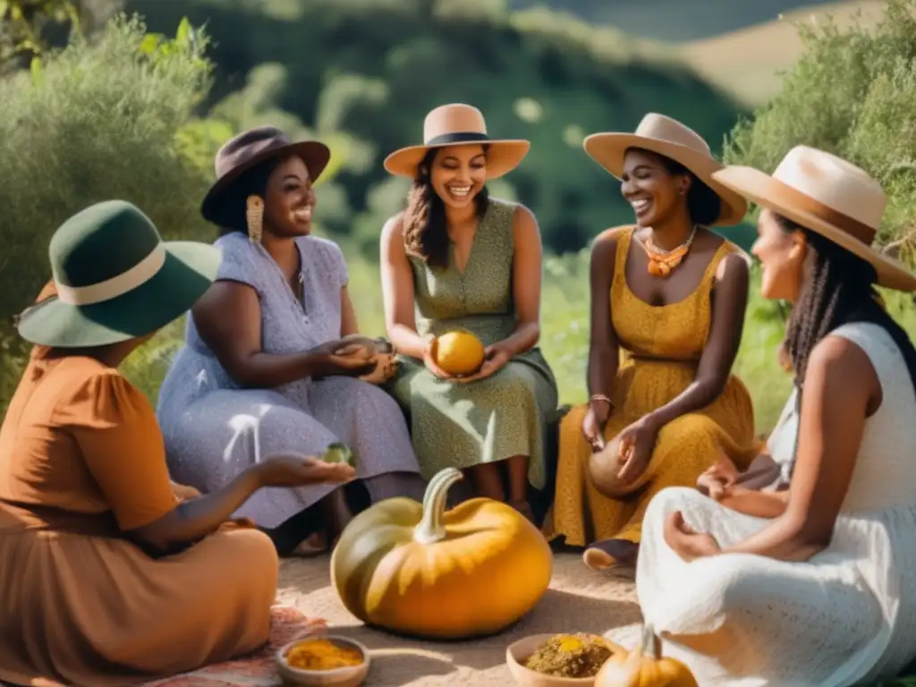 Mujeres compartiendo mate y celebrando el rol femenino en la cultura del mate