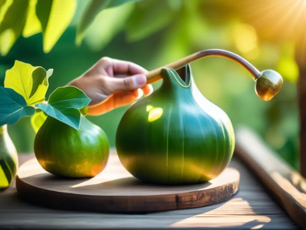 Persona disfrutando mate: Beneficios del mate para la salud dental