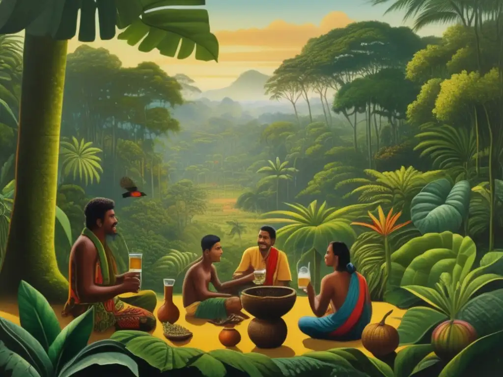 Pintura vintage: Selva Paranaense y la importancia del mate (110 caracteres)