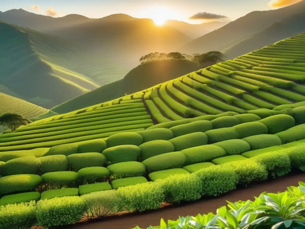 Productores de yerba mate rioplatense tradición en un amanecer impresionante