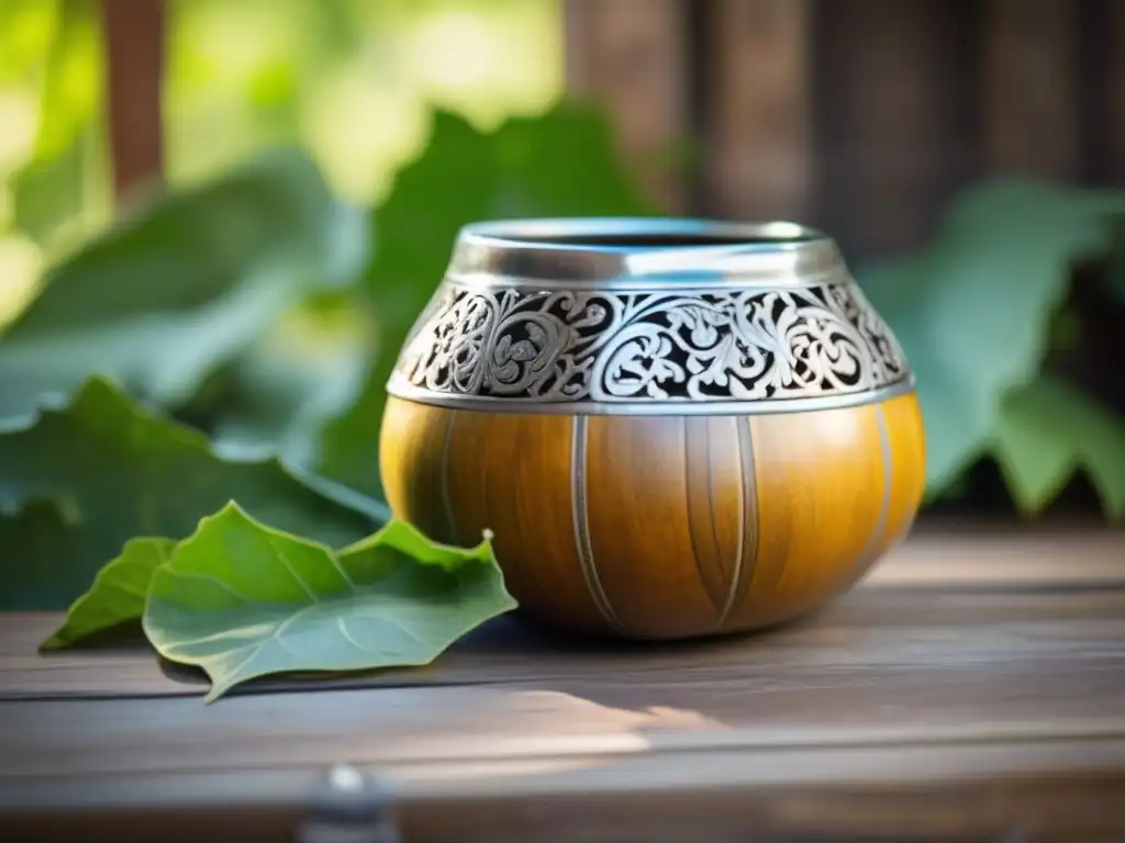 Reflexiones sobre la tradición del mate: Gourd, bombilla y tradición en una hermosa imagen