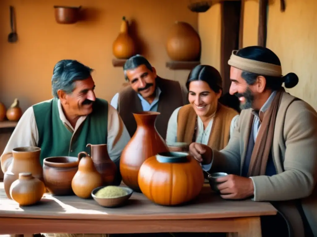 Reunión tradicional del mate en Uruguay: camaradería y tradición