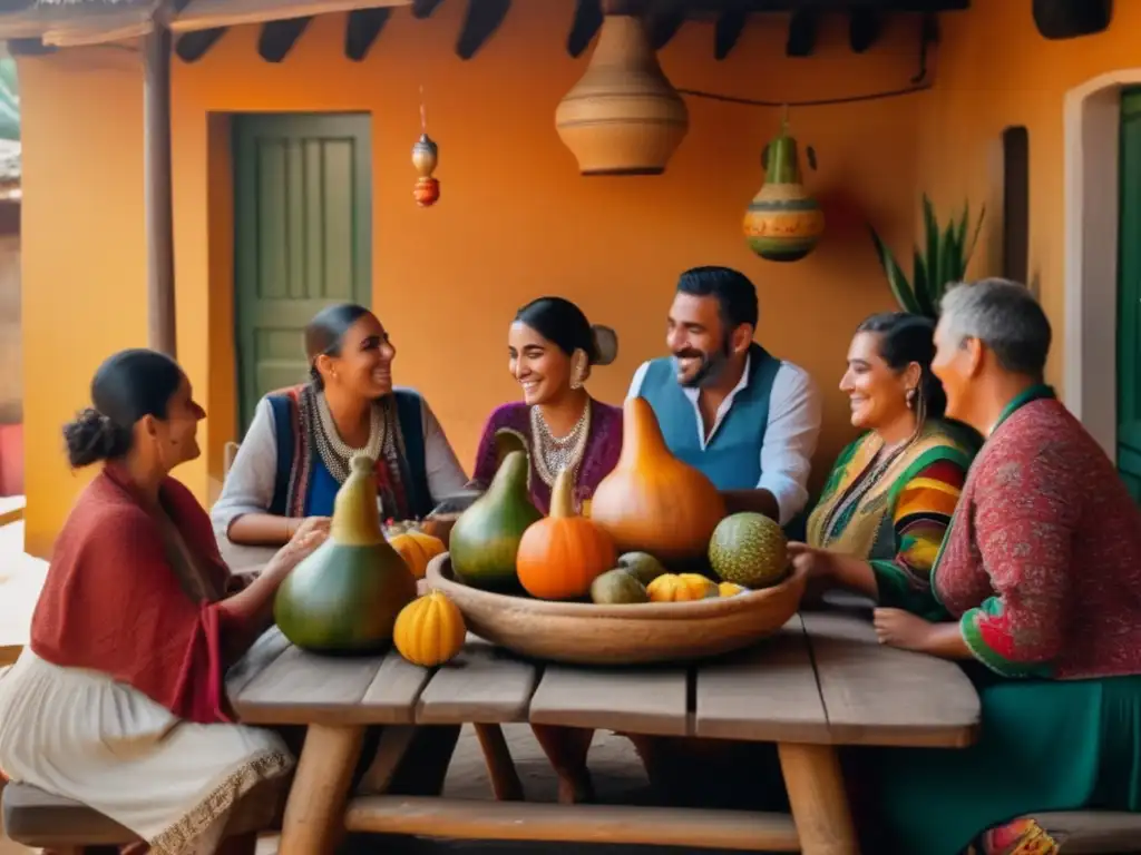 Reunión tradicional de mate con amigos: Combinaciones exóticas mates fríos