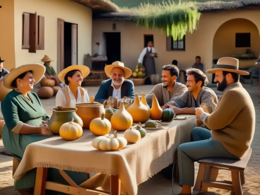 Reunión tradicional de mates en la región rioplatense - Recetas de mates fríos tradicionales