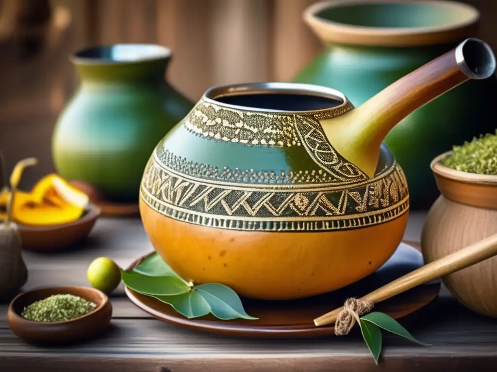 Ritual mate rioplatense: mate gourd, bombilla, snacks, thermos, tradition, warmth, nostalgia