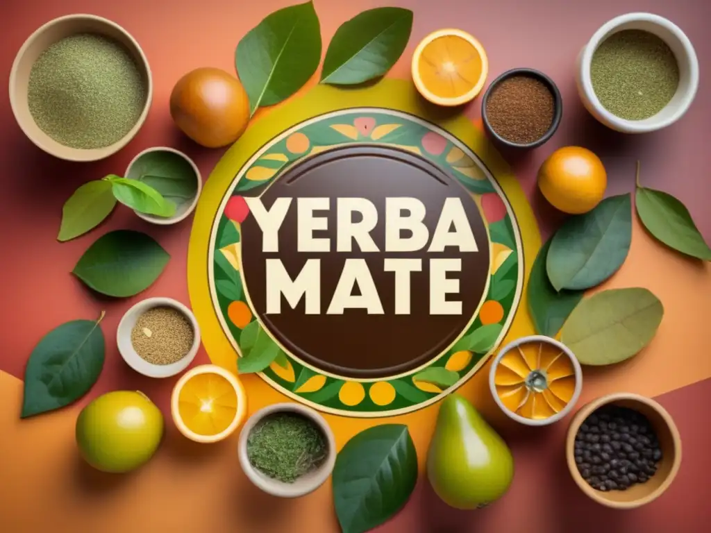 Sabores y experiencia de cebado del mate: mate gourd, yerba mate, sabores variados