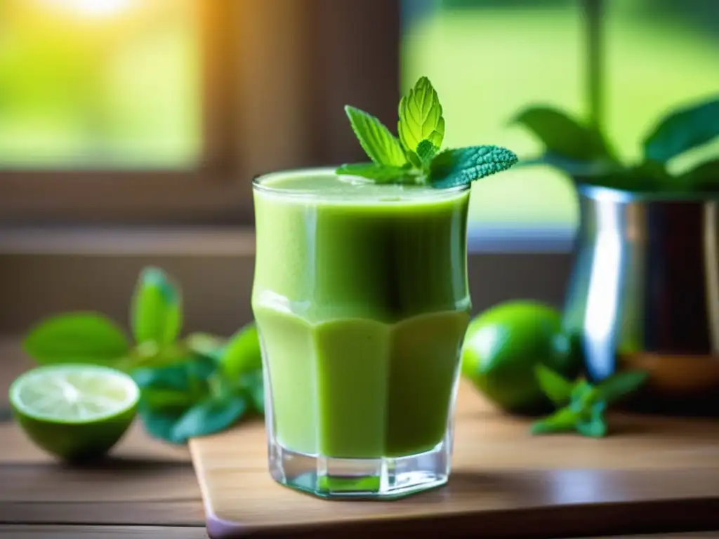 Smoothie de yerba mate: energía y frescura