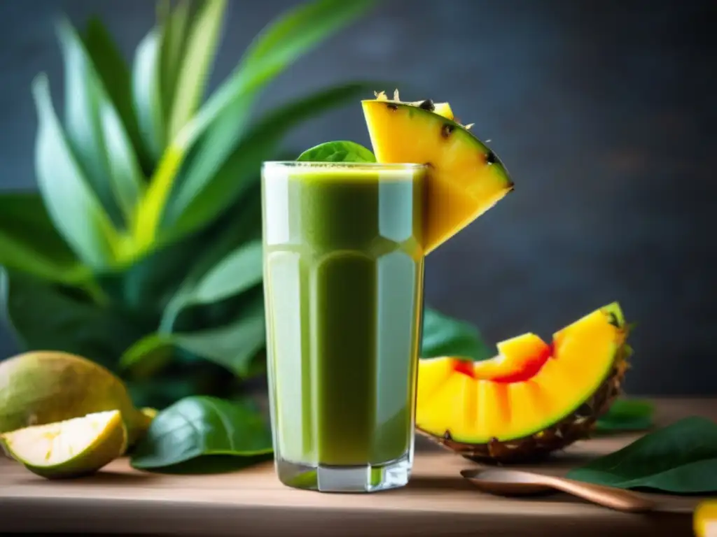 Smoothie de yerba mate: energía y sabores tropicales