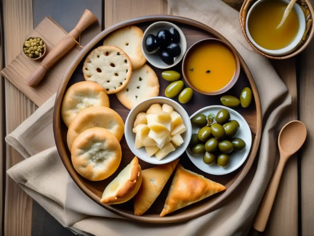 Snacks ideales para acompañar mate en una bandeja vintage