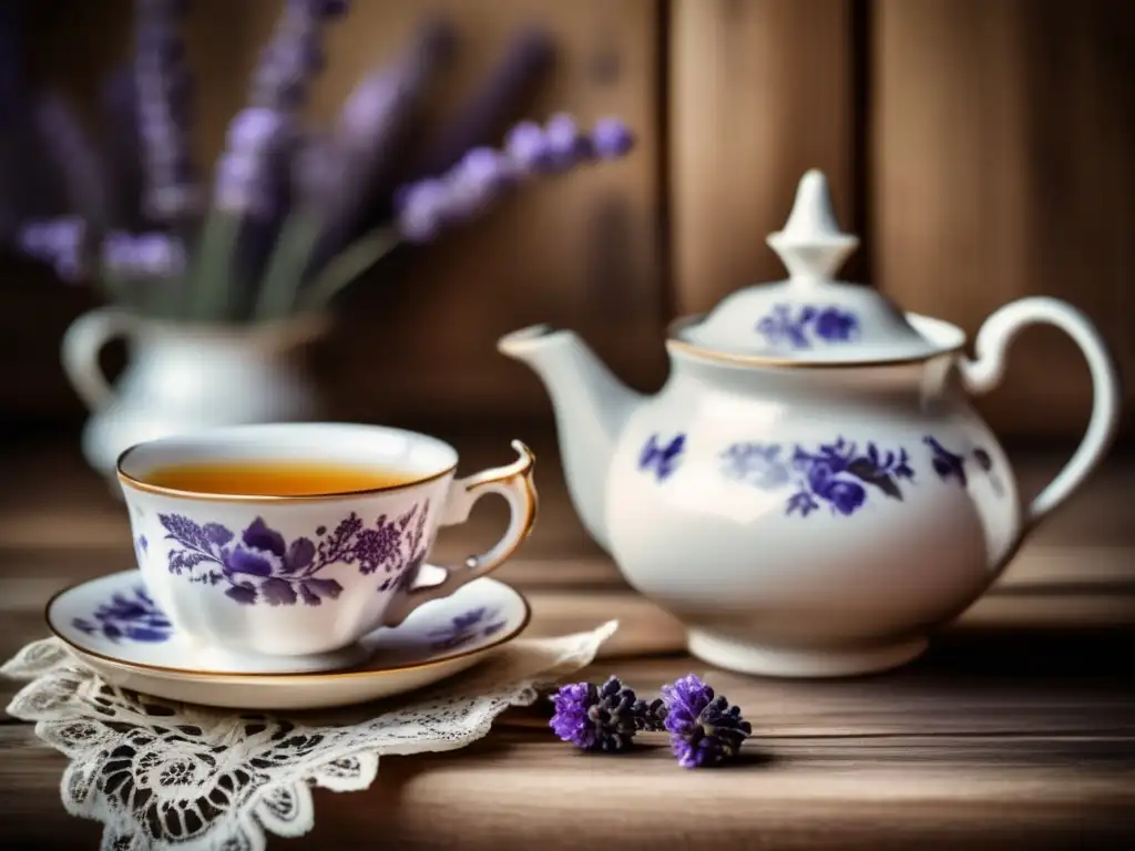 Tisanas de mate para salud con aroma de lavanda