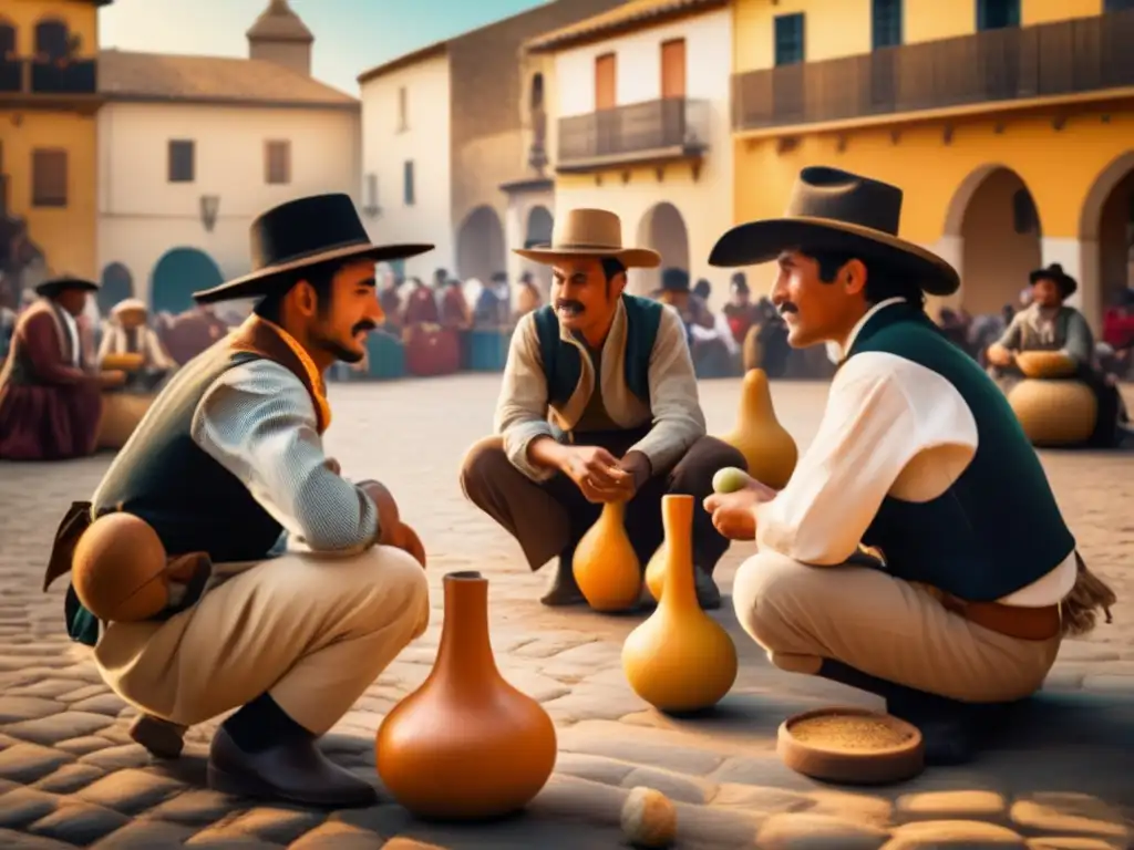 Torneos de mate tradicionales adaptados en una encantadora plaza