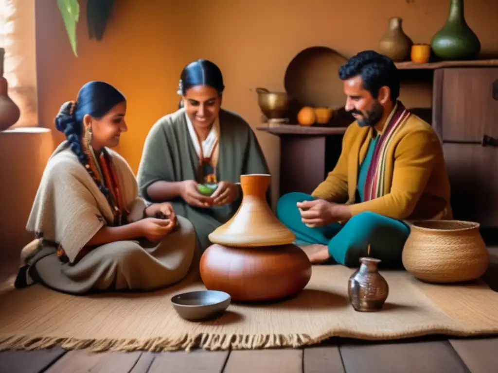 Tradicional ceremonia del mate rioplatense con efecto antidepresivo