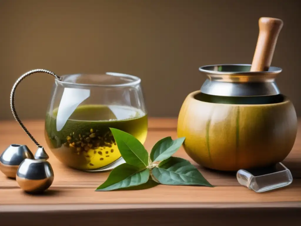 Preparación tradicional de tereré con gourd de madera, bombilla y técnicas para un tereré perfecto