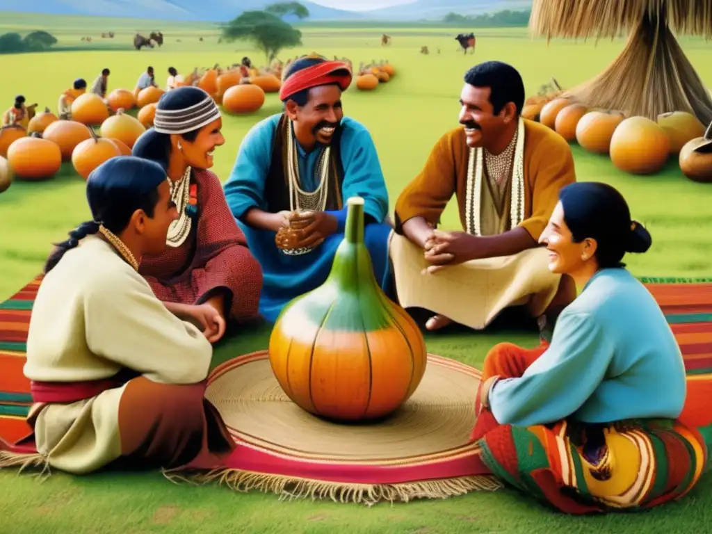 Tradicional mate gathering outdoors with people enjoying mate and delicious snacks - Snacks ideales para acompañar mate