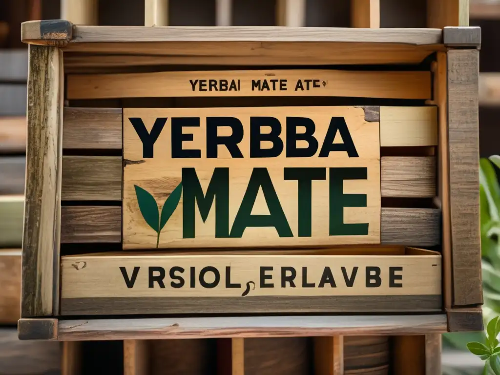 Caja de yerba mate vintage con variedad de sabores Yerba mate: caja vintage con variedad de tipos, sabores vibrantes y beneficios para el metabolismo