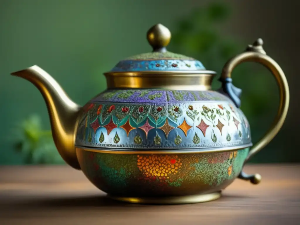 Yerbas compuestas mate saborizadas tradición en teapot vintage -